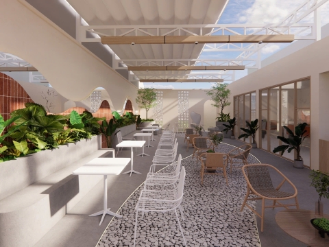 THIẾT KẾ NỘI THẤT TIỆM TRÀ NHÀ TÁO