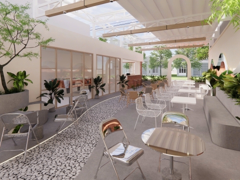 THIẾT KẾ NỘI THẤT TIỆM TRÀ NHÀ TÁO