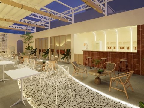 THIẾT KẾ NỘI THẤT TIỆM TRÀ NHÀ TÁO