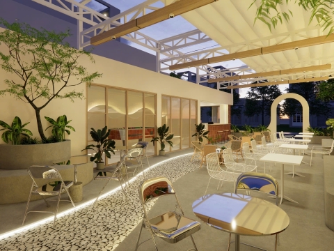 THIẾT KẾ NỘI THẤT TIỆM TRÀ NHÀ TÁO