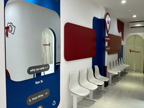 THIẾT KẾ NỘI THẤT SHOP TAHOFILM PHƯỜNG 9